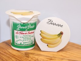 yaourt brassé demi-écrémé banane – 125g