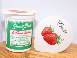 yaourt brassé demi-écrémé fraise – 125g