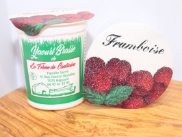 yaourt brassé demi-écrémé framboise – 125g