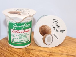 yaourt brassé demi-écrémé noix de coco / ananas – 125g