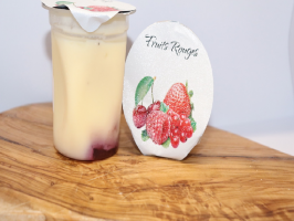 Flan fermier fruits rouges 120g