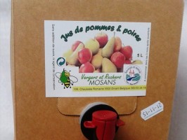 Jus de POIRES et de pommes - CUBI 5L