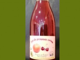 Jus de pommes et CERISES  en bouteilles de verre 1 Litre